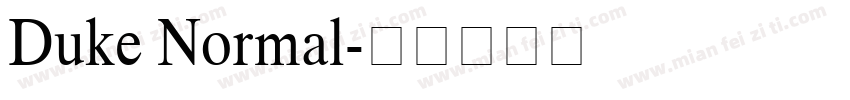 Duke Normal字体转换